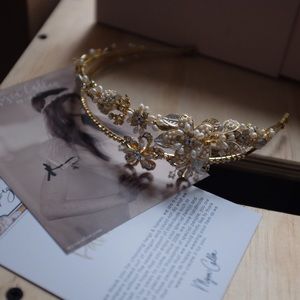 Twigs and honey embellished headband